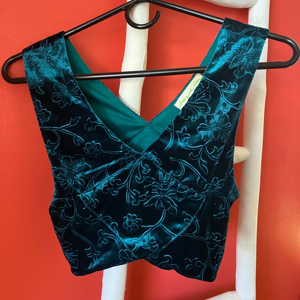 Urban Outfitters velvet crop